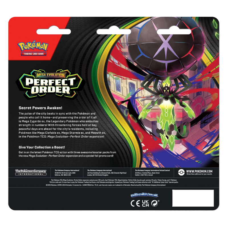Pokémon: Perfect Order - 3-Booster blister