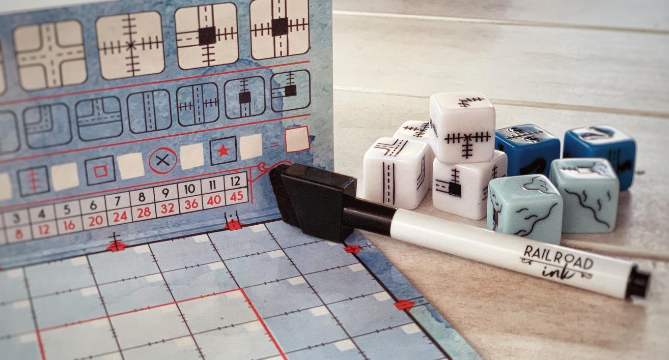 Railroad Ink (diepblauwe versie)