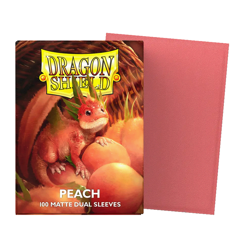 Dragon Shield Matte Dual Sleeves - Peach