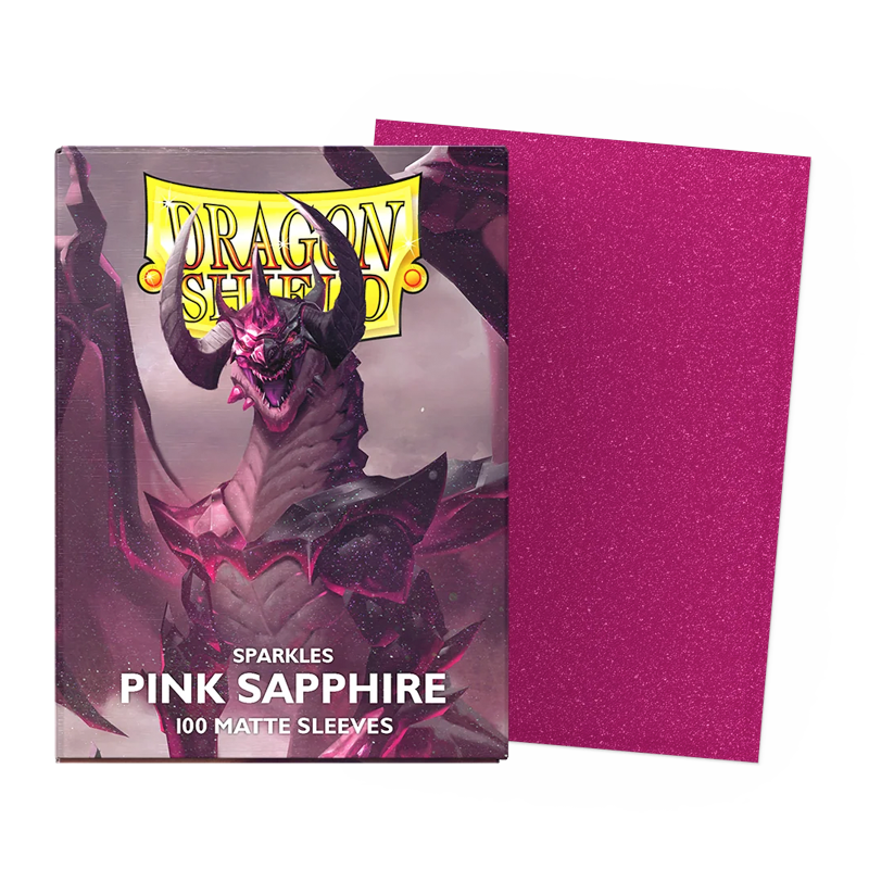 Dragon Shield Matte Sleeves - Sparkles Pink Sapphire