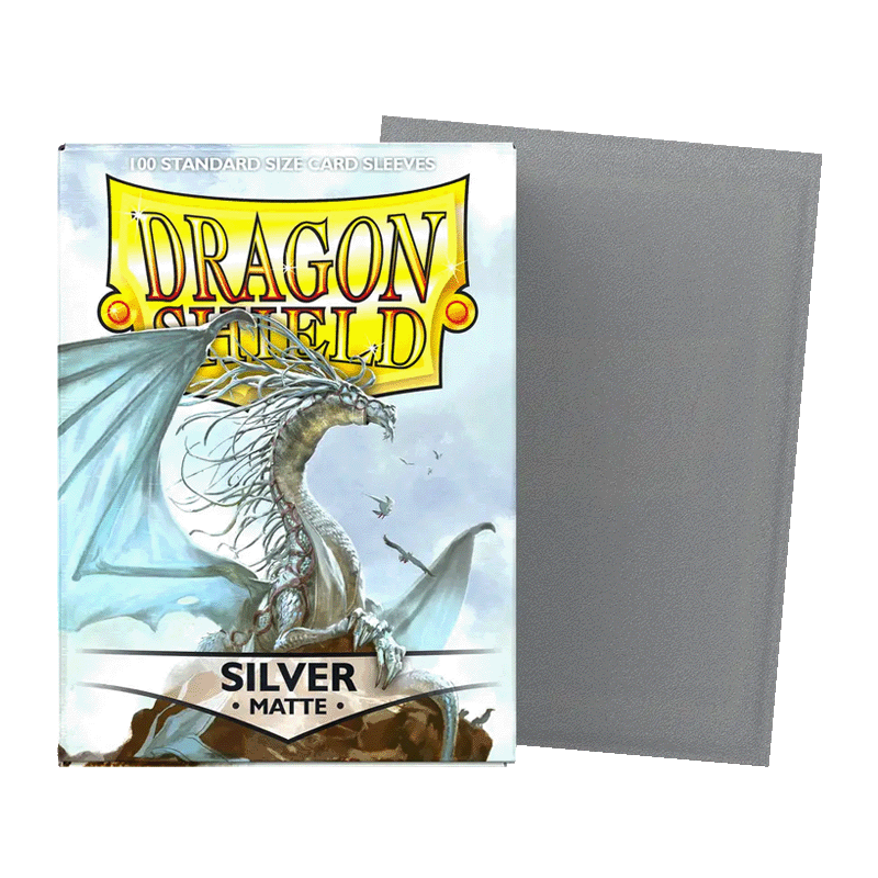 Dragon Shield Matte Sleeves - Silver