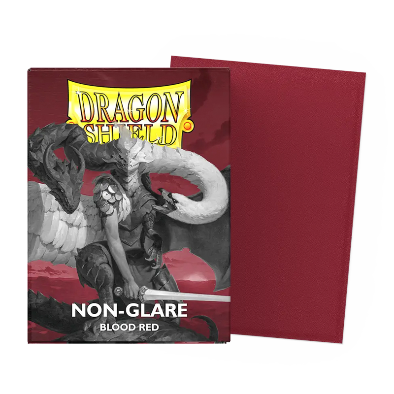 Dragon Shield Non-glare Matte Sleeves - Blood Red