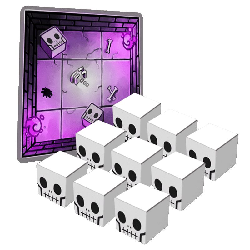 Dungeon Drop - Skeleton Skulls (uitbreiding, ENG)