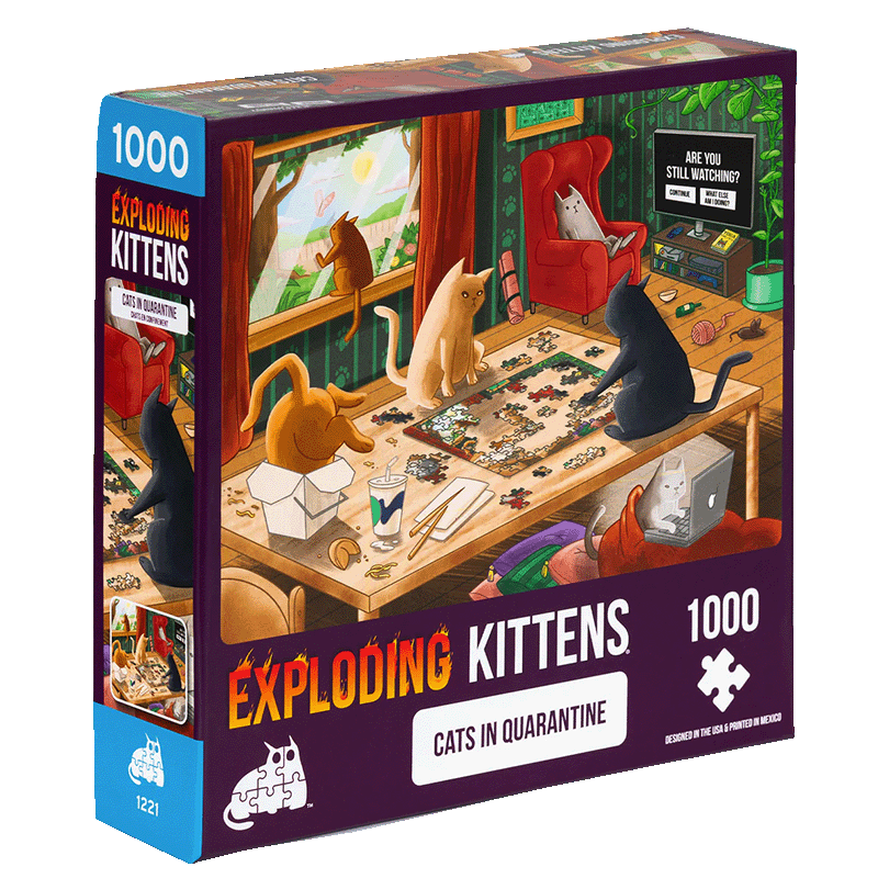 Cats in Quarantine - Exploding Kittens puzzel