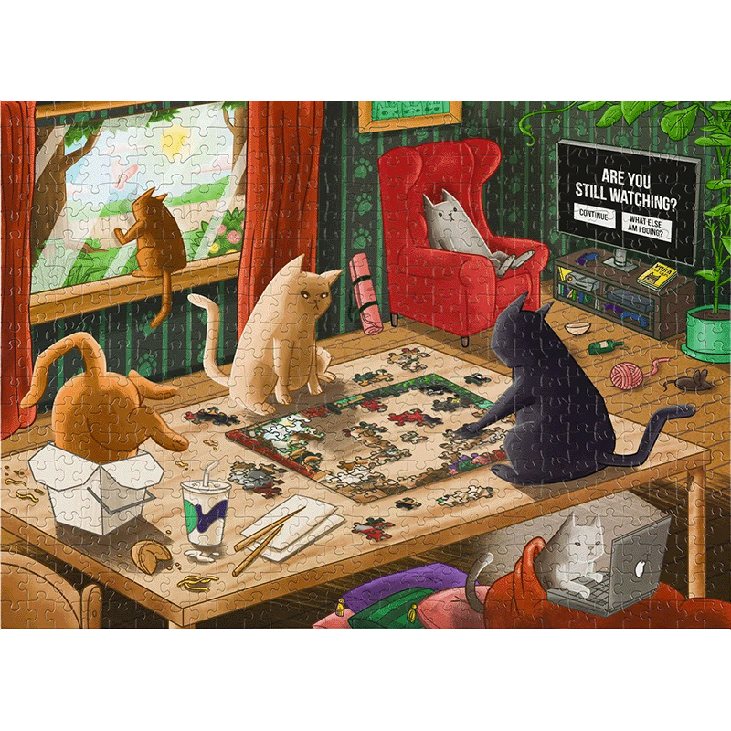 Cats in Quarantine - Exploding Kittens puzzel