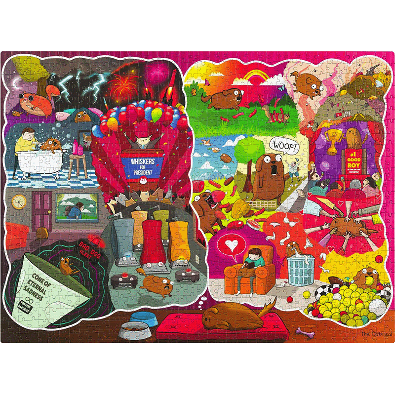 The Dreams and Nightmares of a Dog - Exploding Kittens puzzel