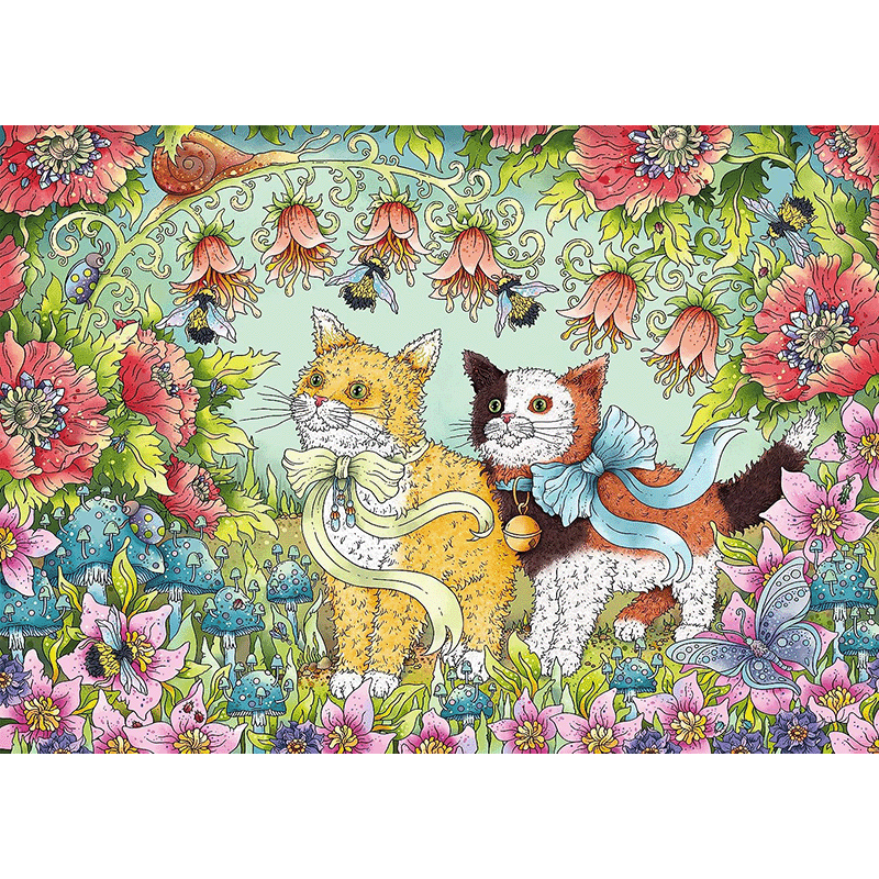 Kattenvriendschap puzzel