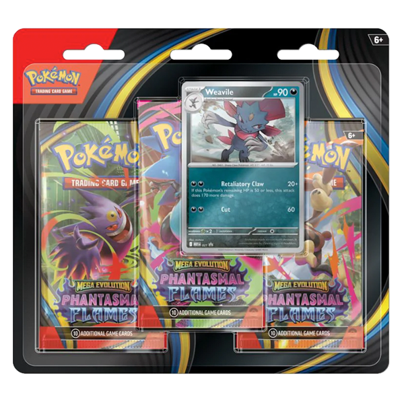 Pokémon: Phantasmal Flames - 3-Booster blister