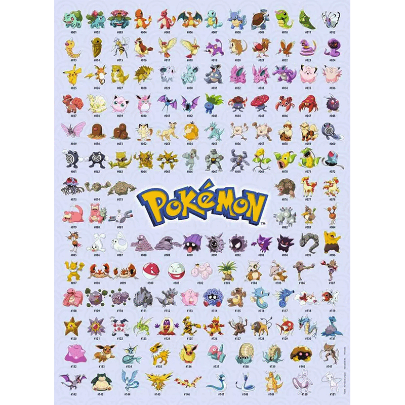 Pokémon: 1ste generatie puzzel