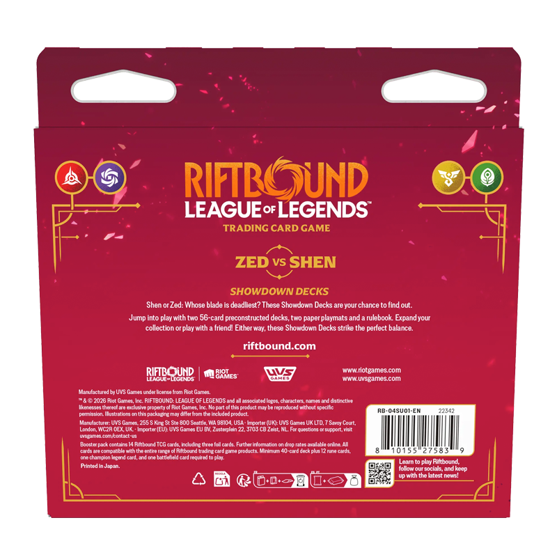 Riftbound - Showdown Deck: Zed vs. Shen