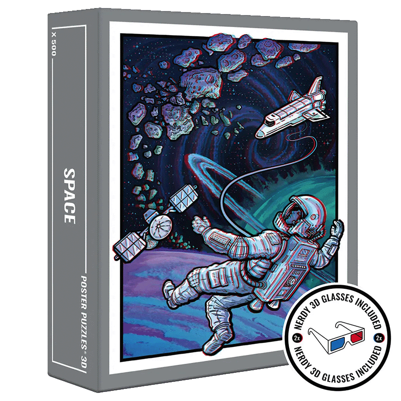 Space 3d effect puzzel