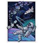 Space 3d effect puzzel