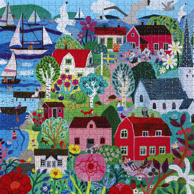 Swedish Fishing Village puzzel