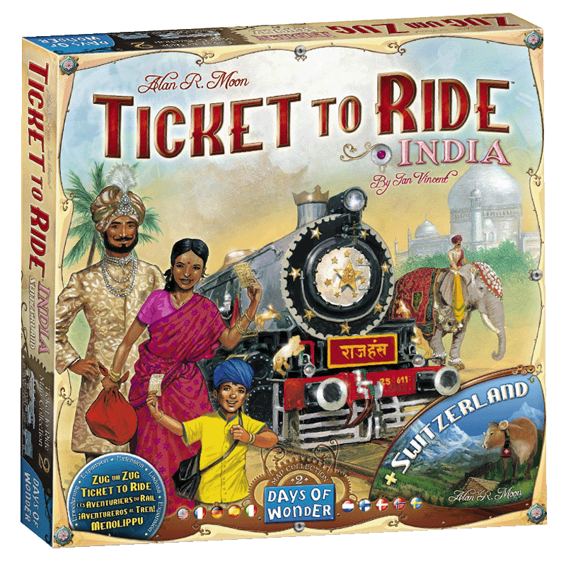 Ticket to Ride: India + Zwitserland