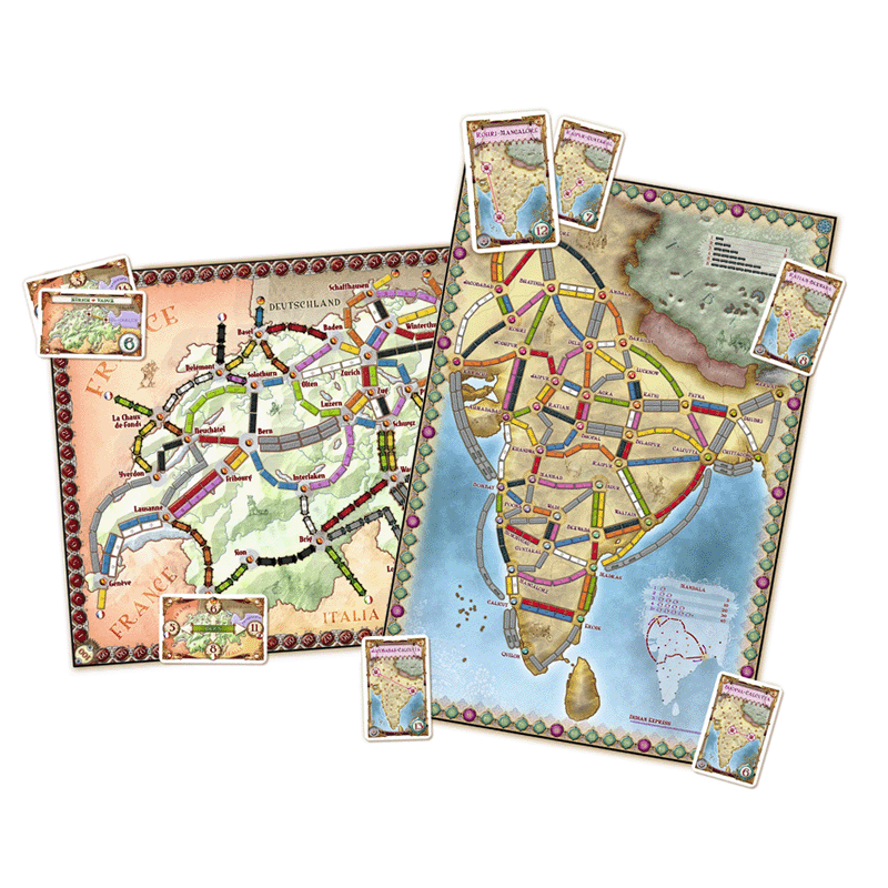 Ticket to Ride: India + Zwitserland